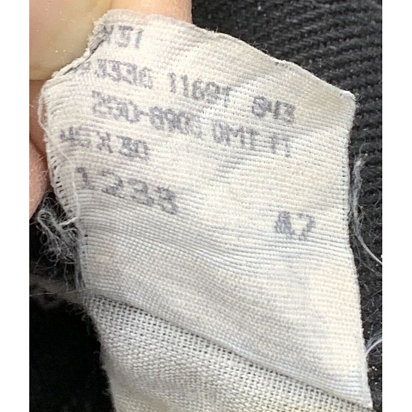 Vtg Lee 1889 Denim Jeans Men's 40 X 30 Black Half Wayzz Calouge Art Tagged Pants - Picture 10 of 16